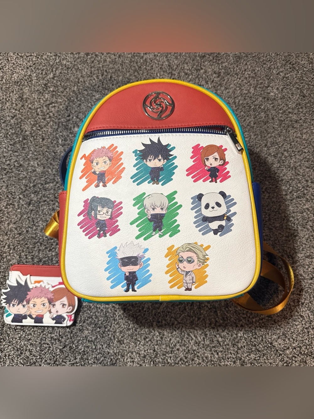 Jujutsu Kaisen Chibi Sorcerers Mini Backpack Bioworld W/ Wallet New Without Tags